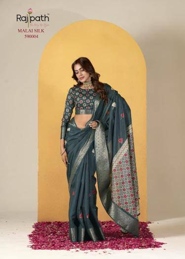 Rajpath chocolate silk Wholesale sarees in Kolkata